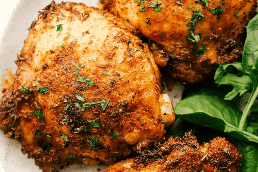 Crispy and Juicy Air Fryer Chicken Thighs