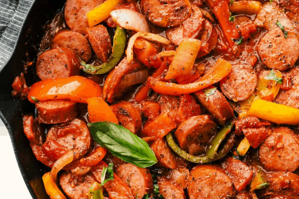 Skillet Italian Sausage and Peppers