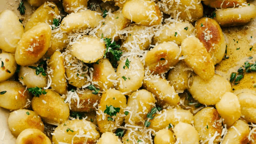 Easy Fried Gnocchi in a Brown Butter Garlic Sauce