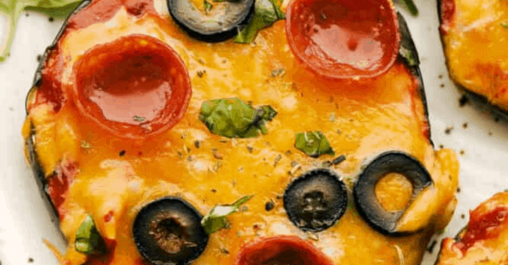 Air Fryer Eggplant Pizza